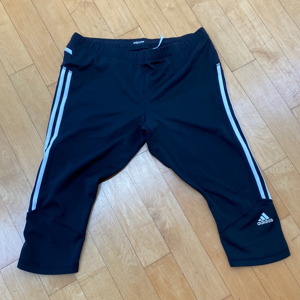 Black adidas, climalite, response shorts. 2XL